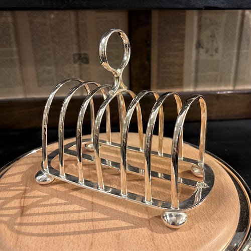 Vintage Hotel Silver 6 Slice Toast Rack