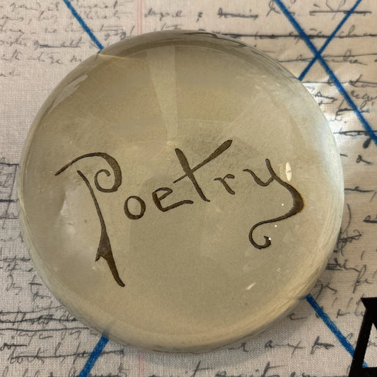 Poetry Dome Paperweight