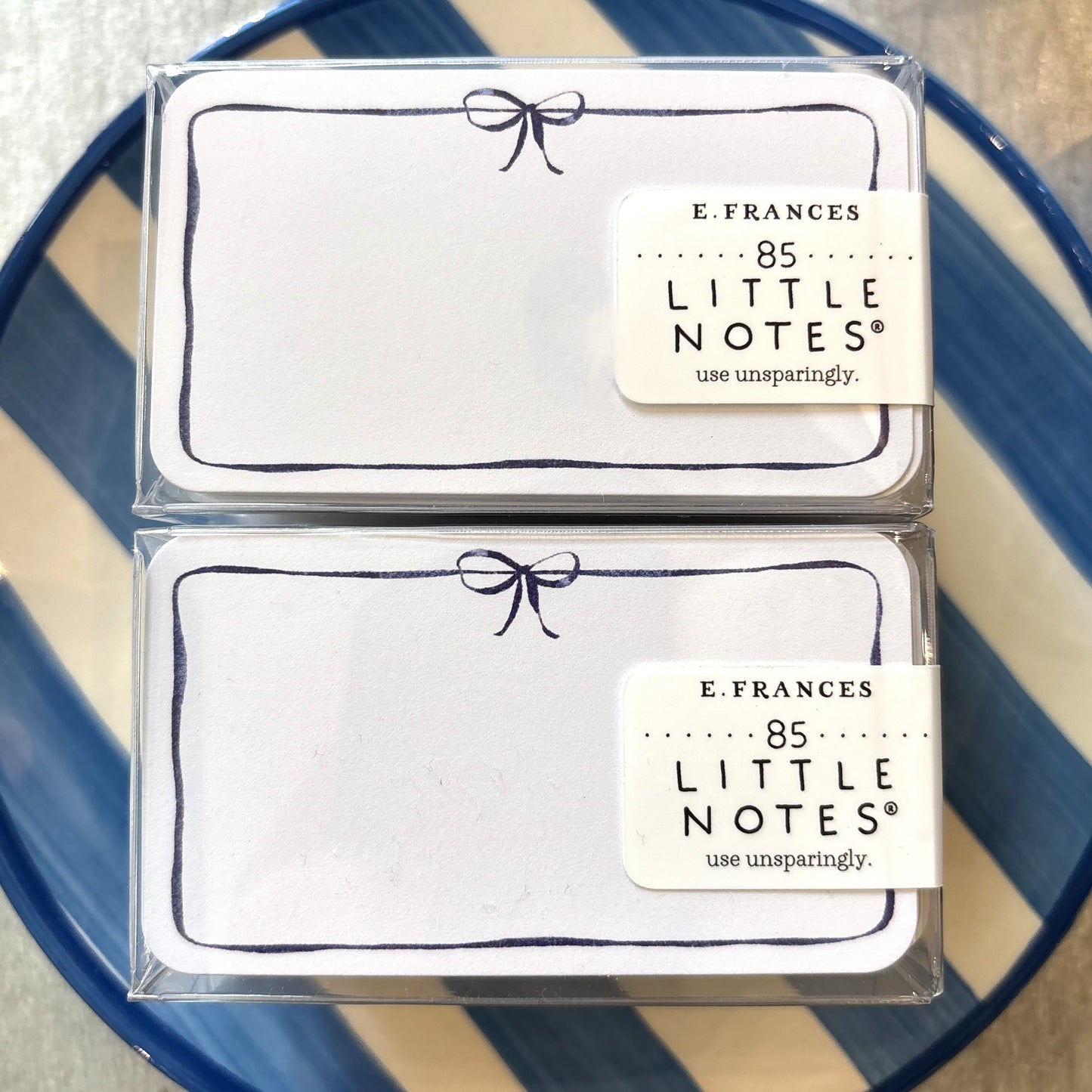 Navy Bow Little Notes