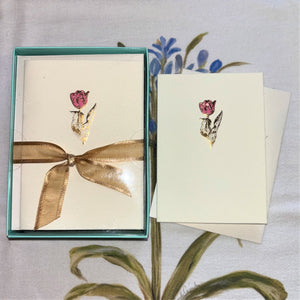 Tulip Gold Foil Petite Boxed Cards