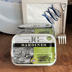 Sardines in EVOO with Basil & Thyme