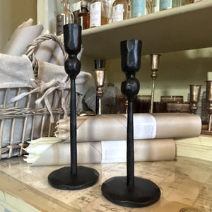 Large Iron Candle Stick Holder