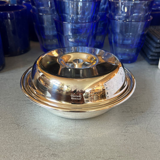 Vintage Hotel Silver Harrods Small Covered Dish, c. 1960