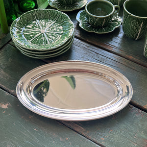 Vintage Hotel Silver Extra Small Fish Platter, c. 1960