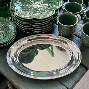 Vintage Hotel Silver Medium Meat Platter, c. 1960