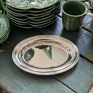 Vintage Hotel Silver Small Meat Platter, c. 1960