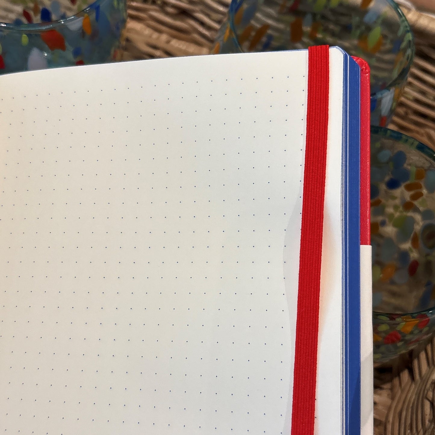 Bauhaus Red Hardcover Dotted Notebook