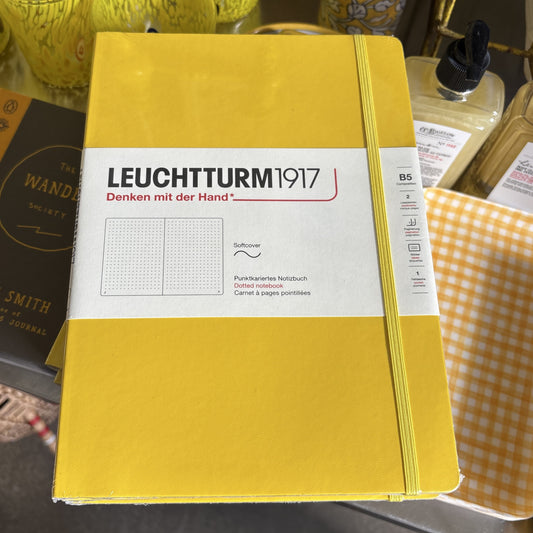 Yellow Softcover Dotted Notebook
