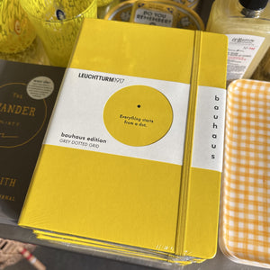 Bauhaus Yellow Hardcover Dotted Notebook