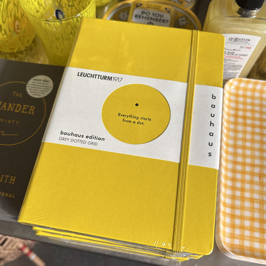 Bauhaus Yellow Hardcover Dotted Notebook