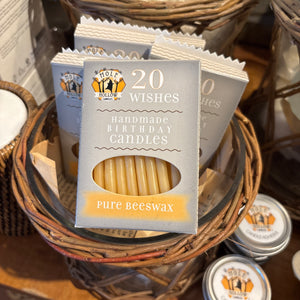 Beeswax Birthday Candles