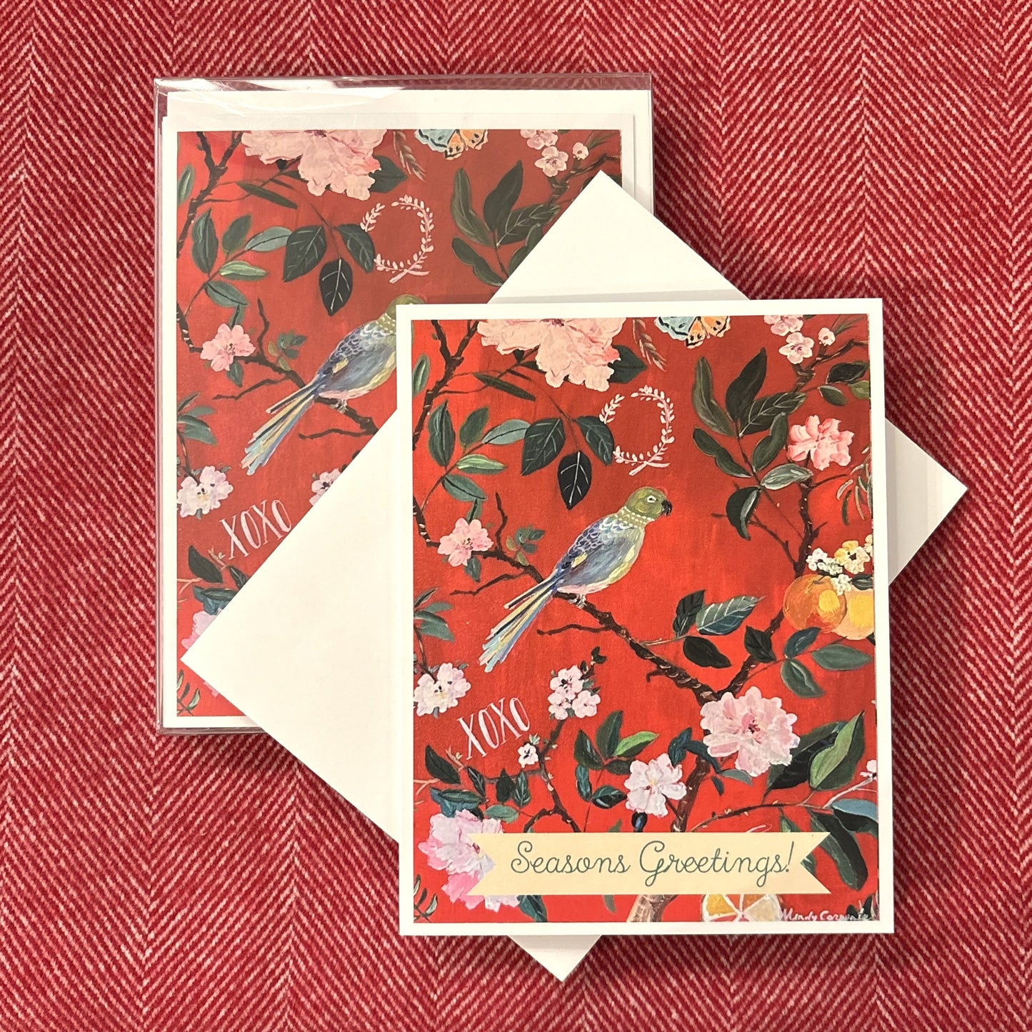 Seasons Greetings Chinoiserie Boxed Cards