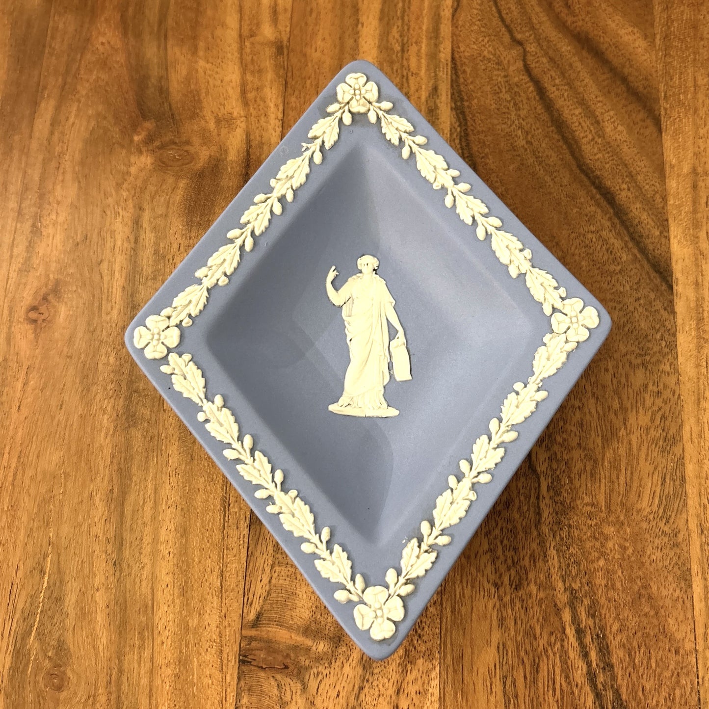 Vintage Wedgwood Diamond Tray, Blue