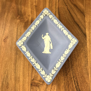 Vintage Wedgwood Diamond Tray, Blue