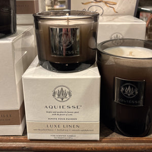 Small Luxe Linen Candle