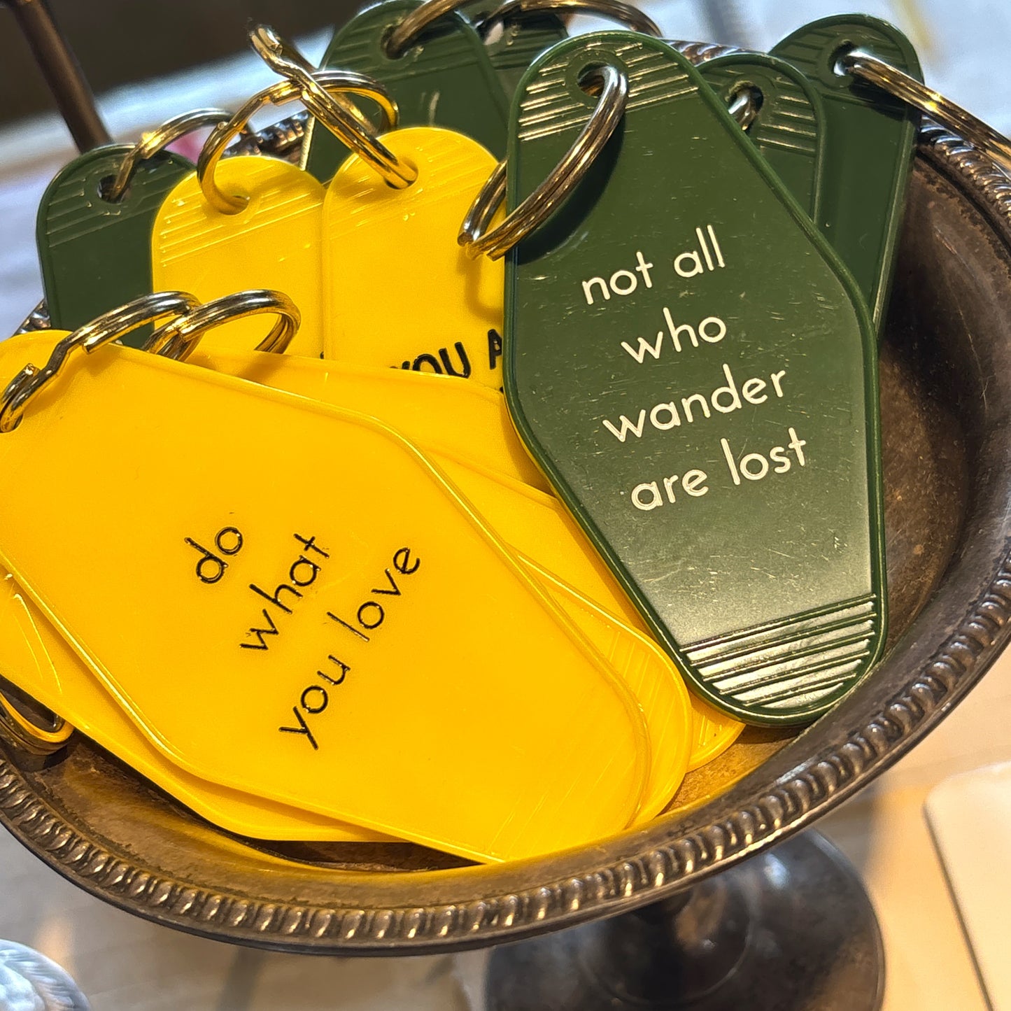 Do What You Love Hotel Keychain