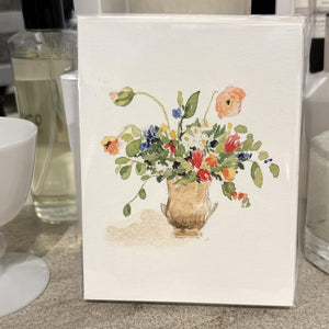 Spring Flowers Watercolor Boxed Cards