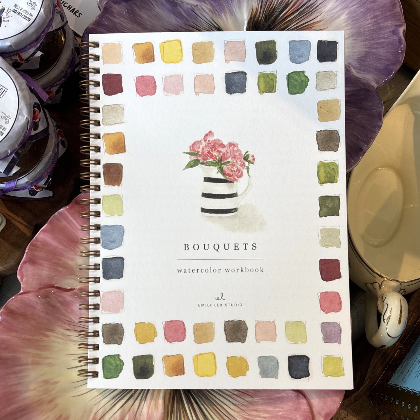 Springtime Bouquet Watercolor Workbook