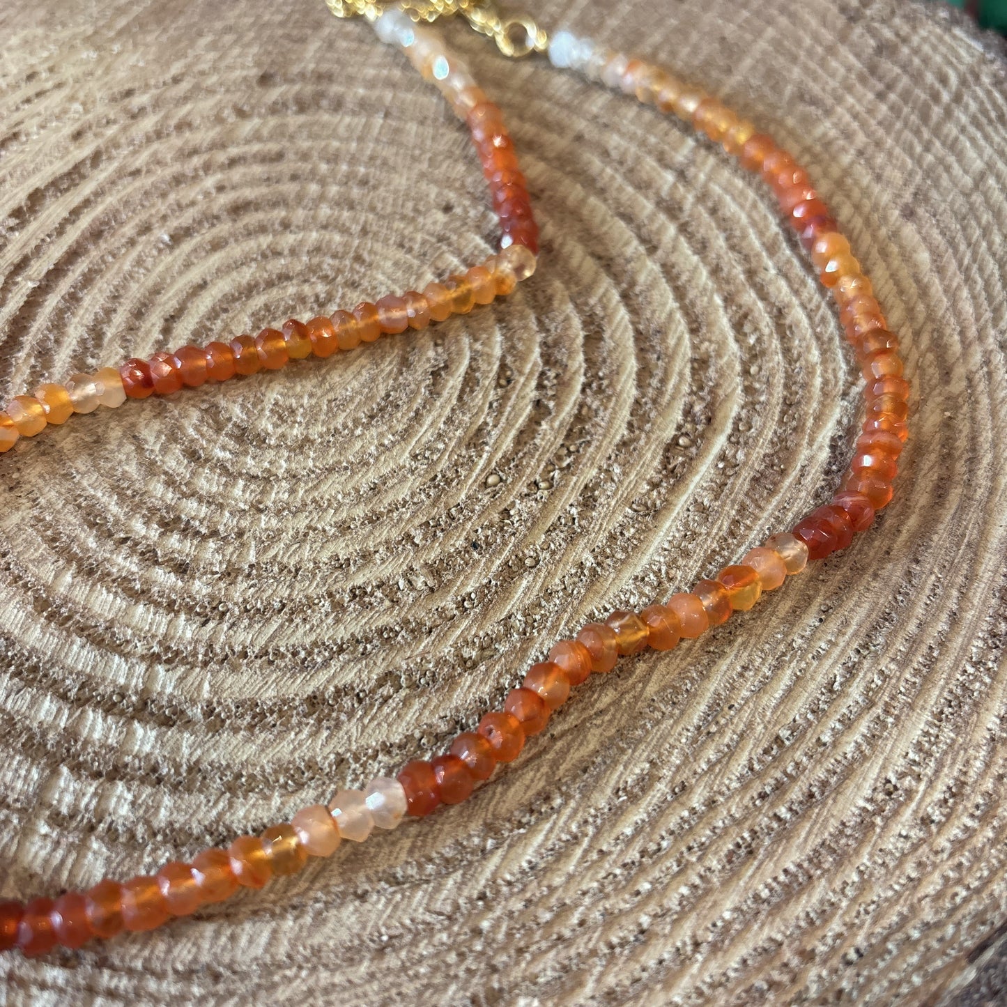 Carnelian Beaded Necklace