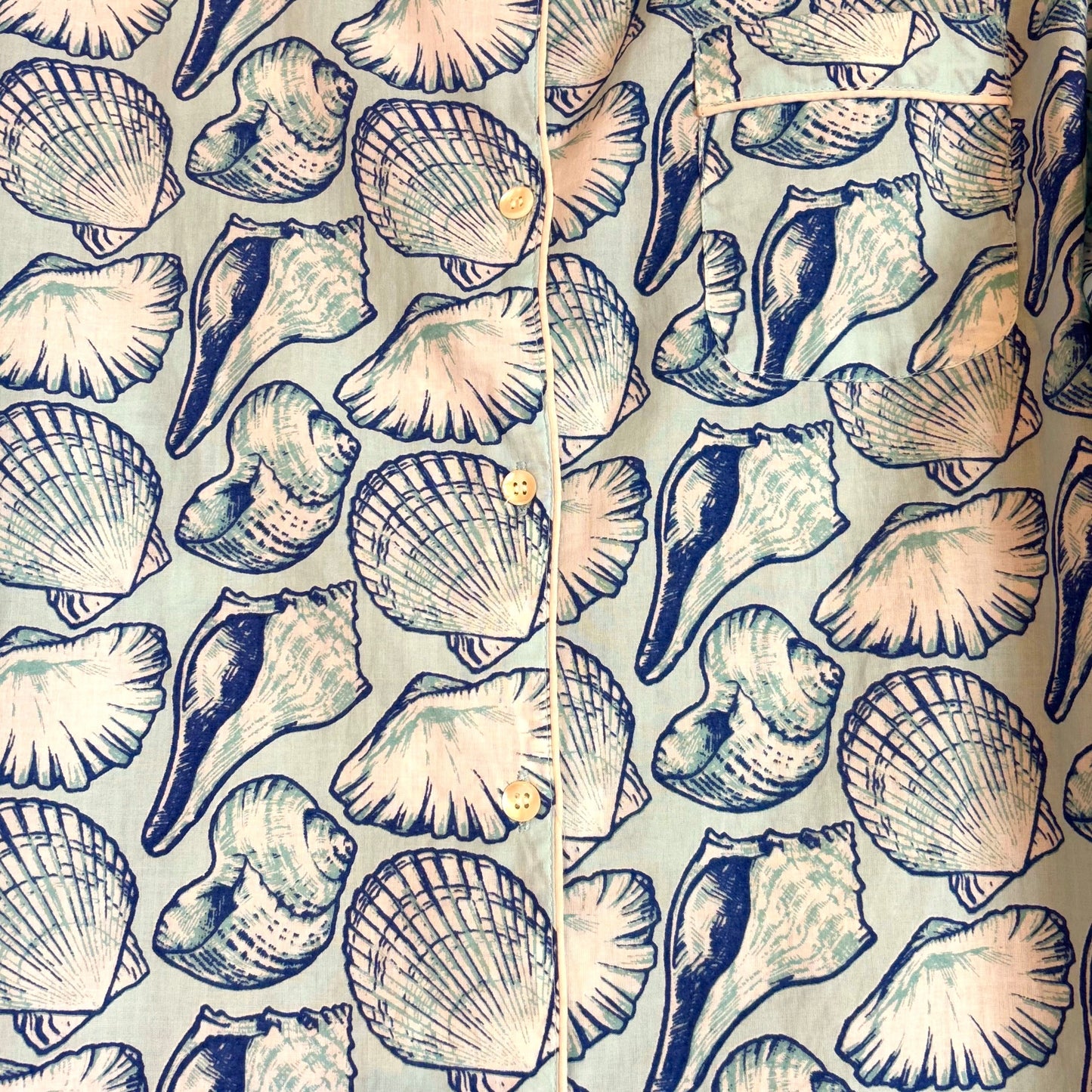 Shells On The Beach Pajama Set, Medium