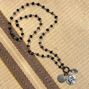 Iolite Vintage Charm Necklace