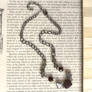 Chunky Moonstone with Oxidized Silver Chain Necklace