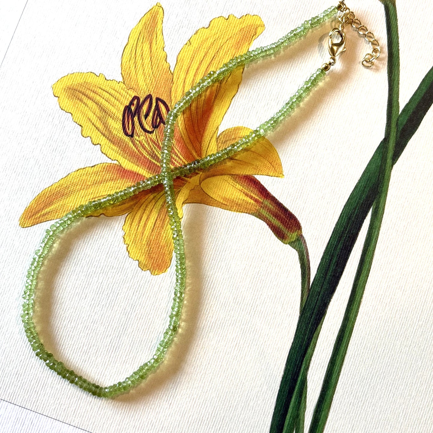 Peridot Beaded Necklace