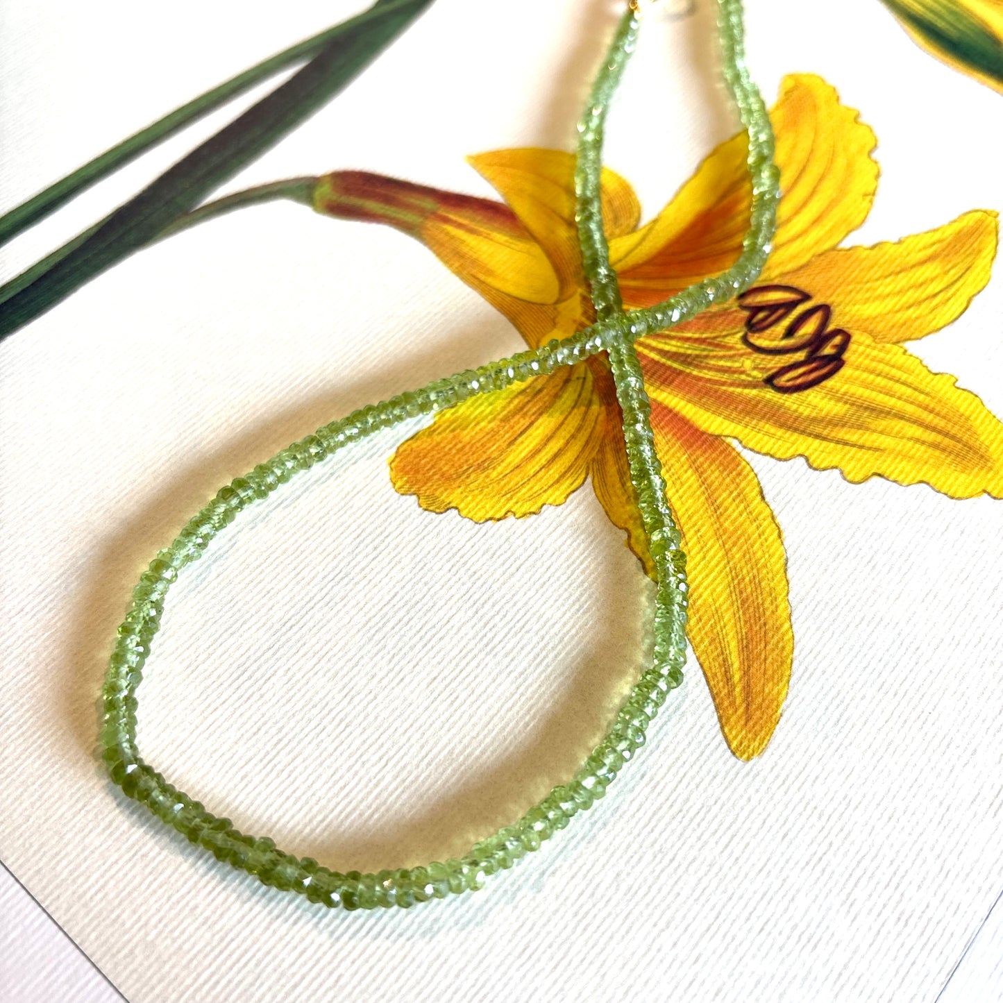 Peridot Beaded Necklace