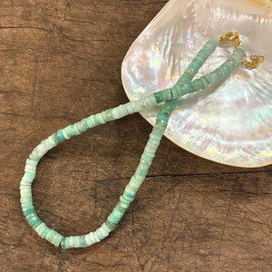 Green Chrysoprase Beaded Necklace