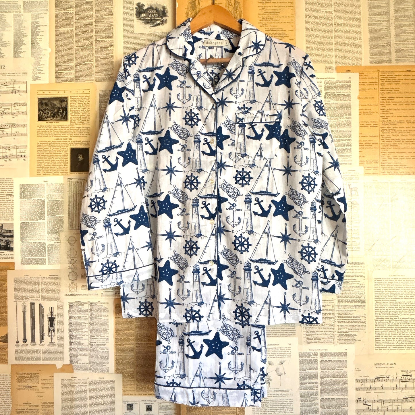 Sailing Club Pajama Set, Medium
