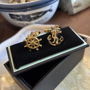 Anchor & Wheel Cufflinks