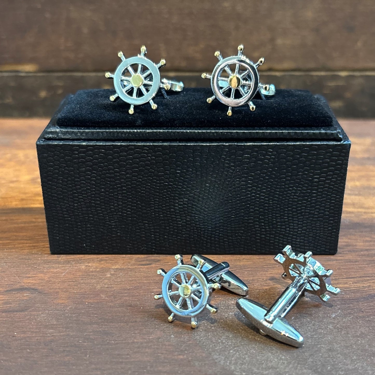 Captain Wheel Cufflinks