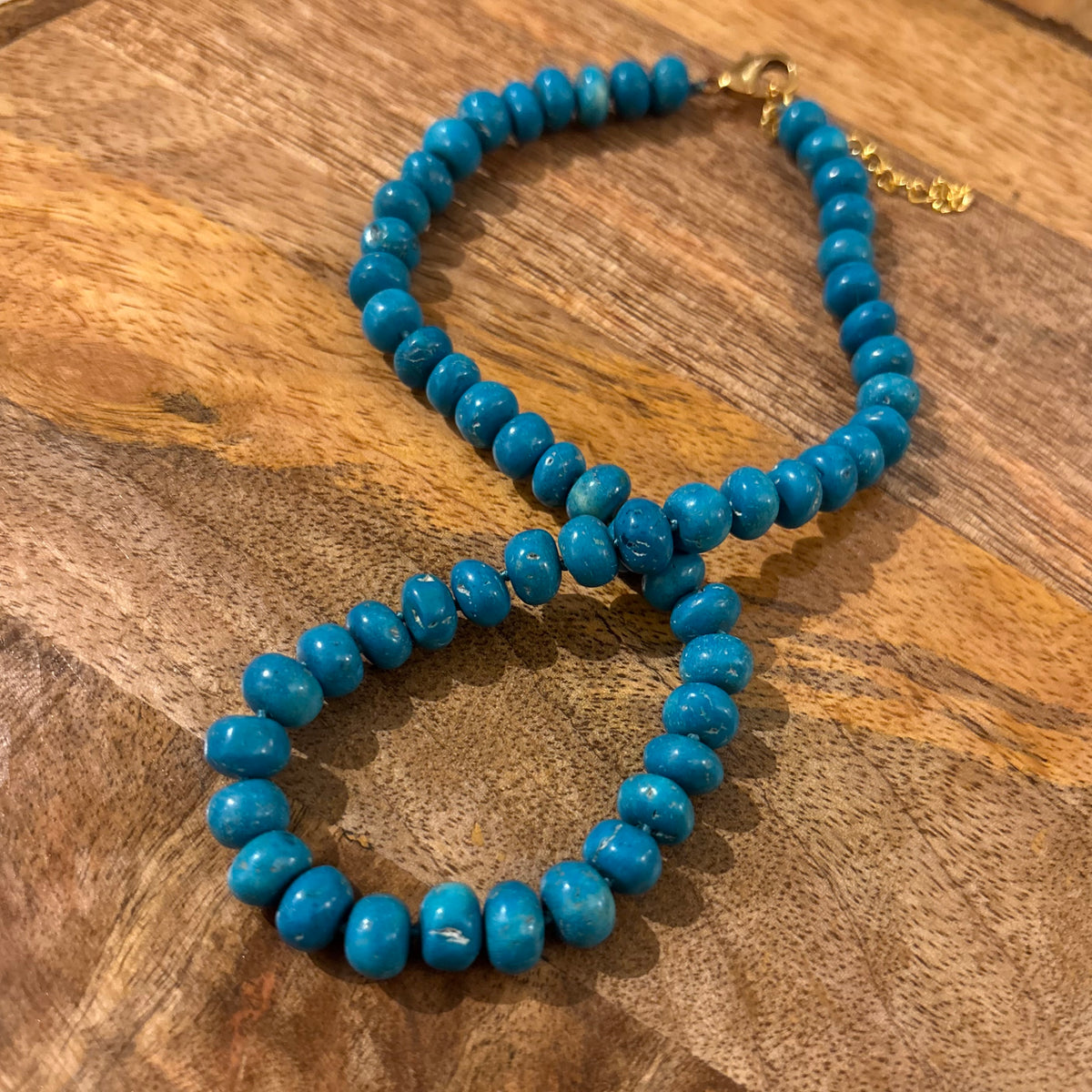 Turquoise Howlite Beaded Necklace