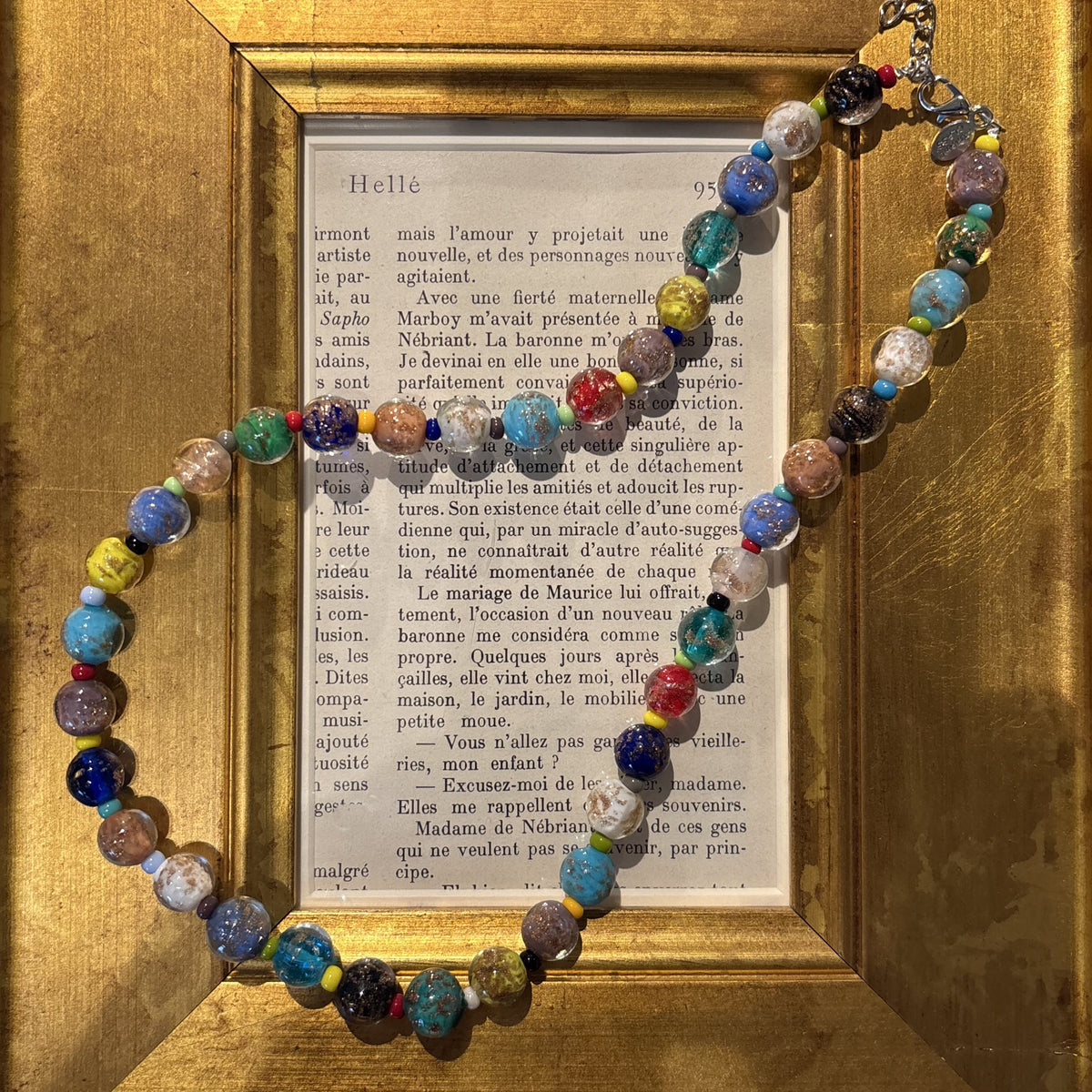 Colorful Murano Glass Bead Necklace