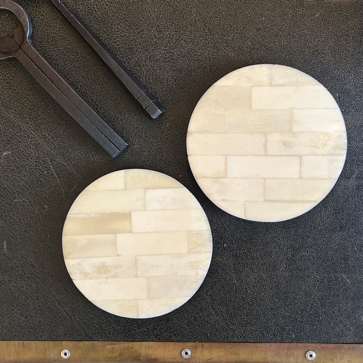 Bone Round Coaster
