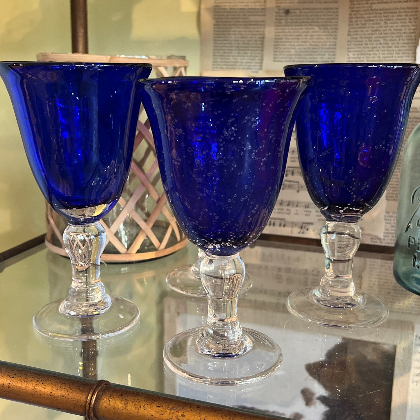 Cobalt Baluster Goblet