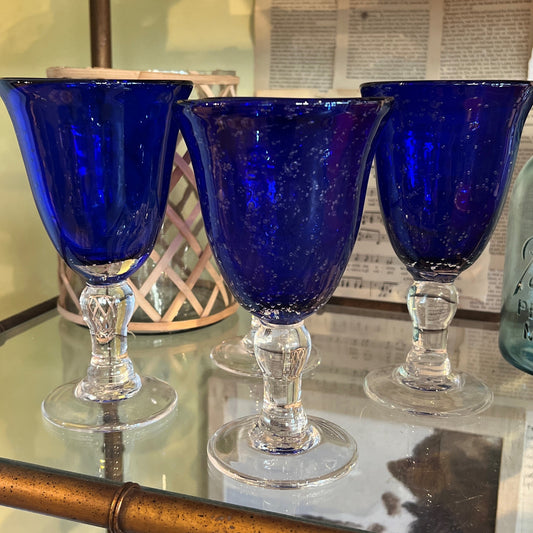 Cobalt Baluster Goblet