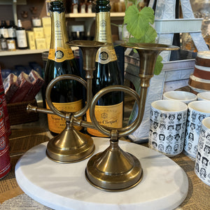 French Horn Candlestick Holder