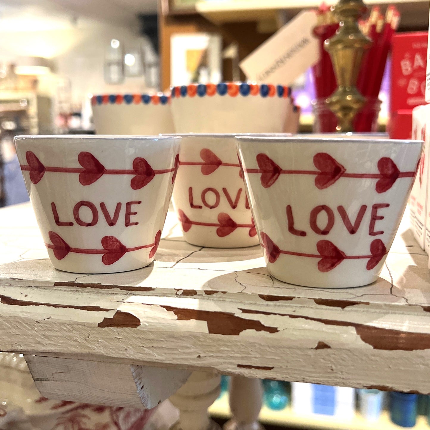 Love Hand Painted Espresso Cup