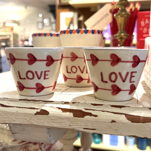 Love Hand Painted Espresso Cup