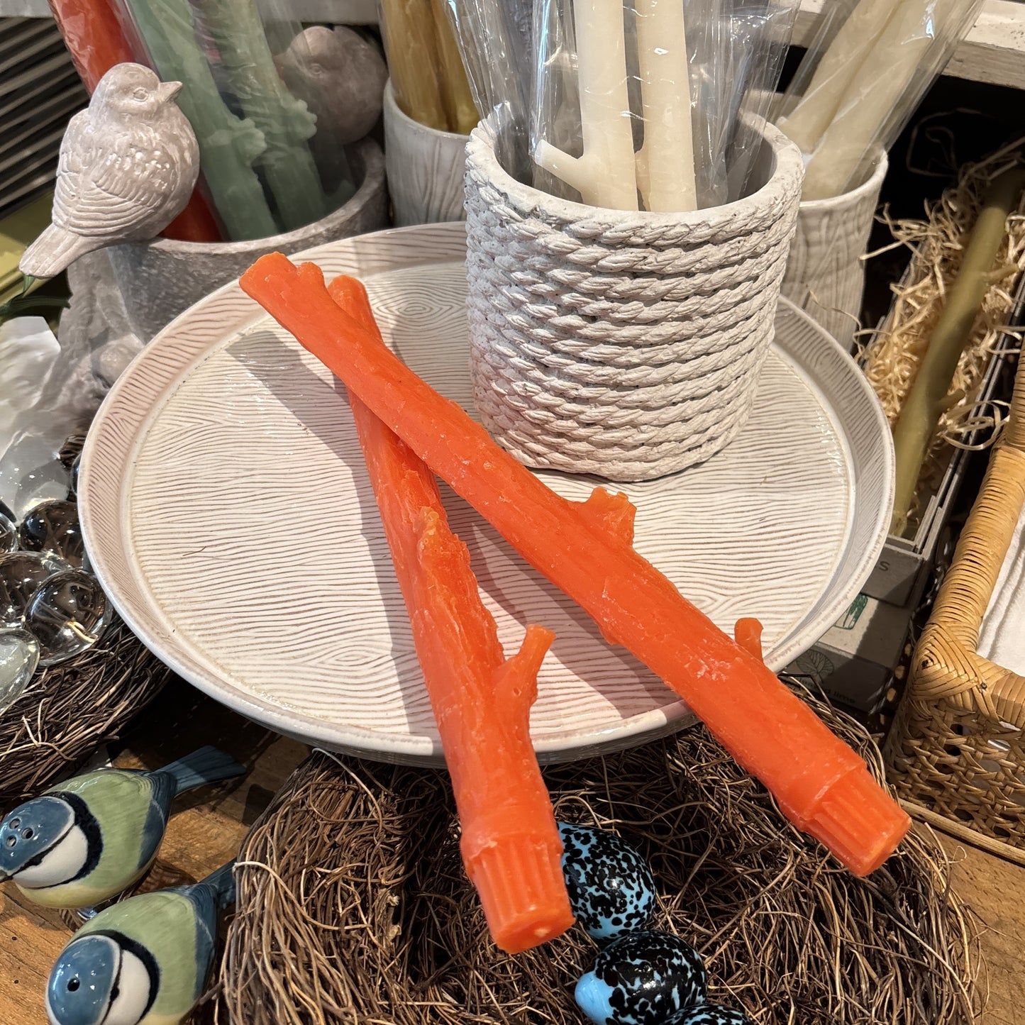 Tangerine Orange Cedar Candles