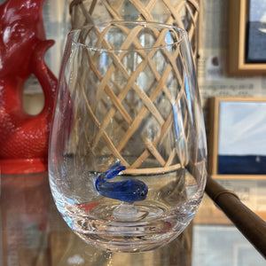 Whale Stemless Wine Glass