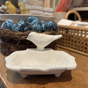 White Bird Soap Dish