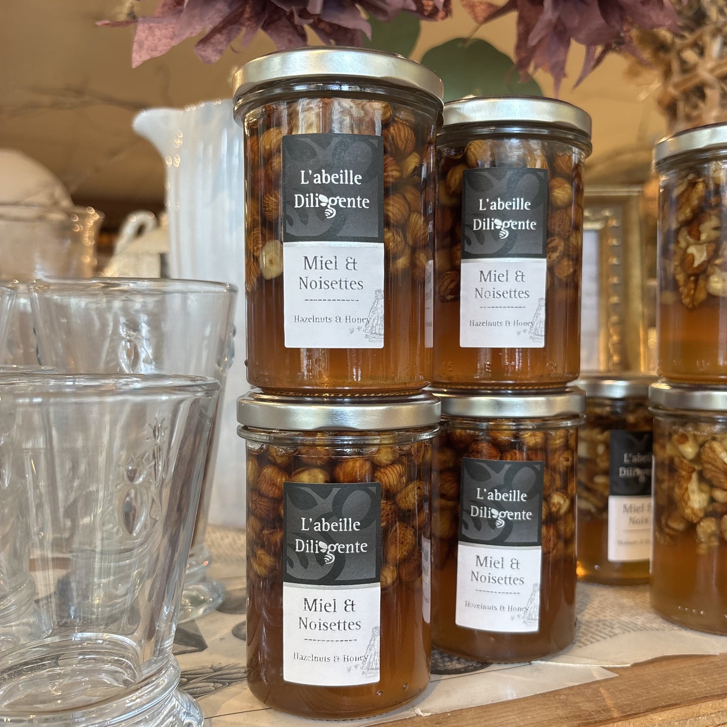 French Honey with Hazelnuts