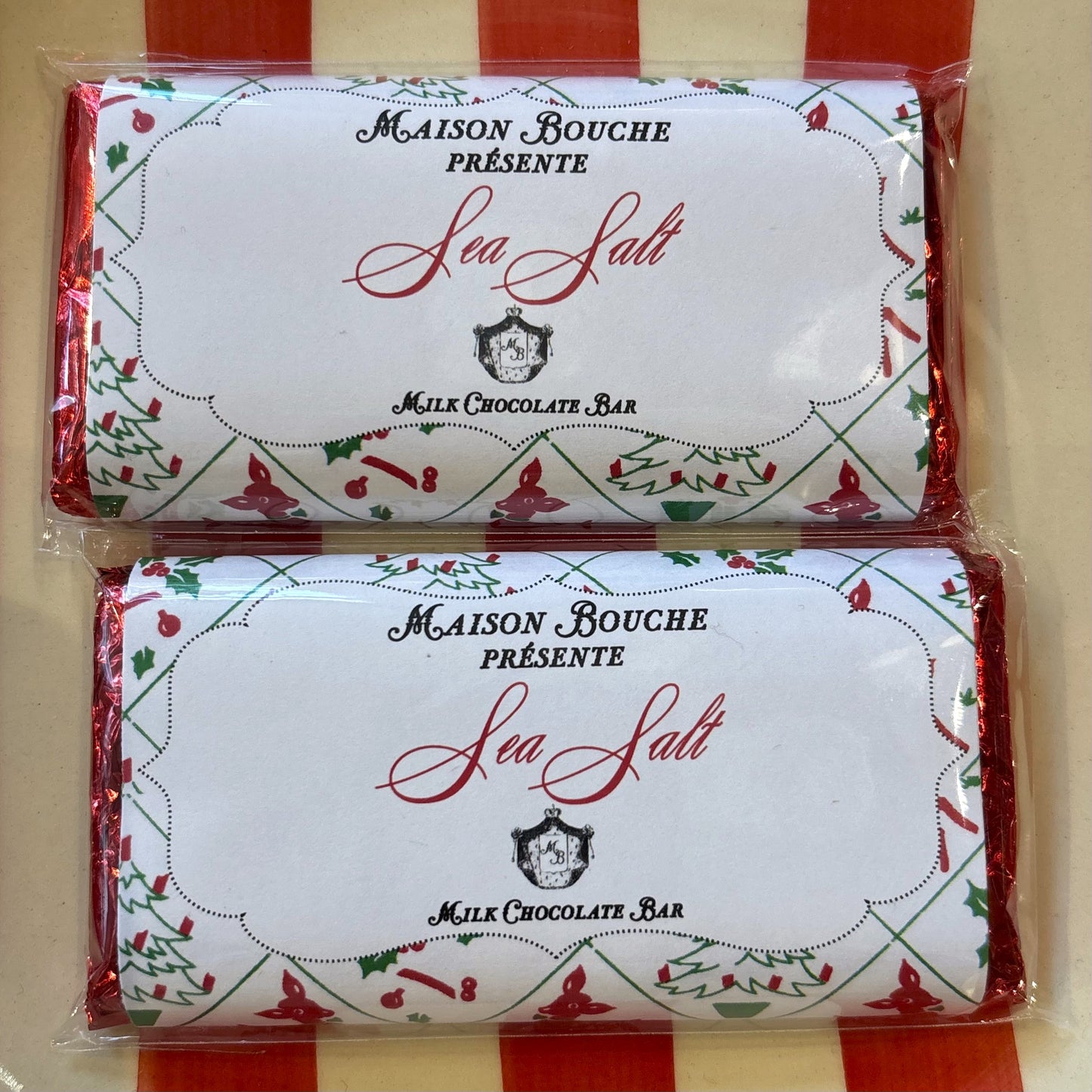 Sea Salt Holiday Cheer Milk Chocolate Bar