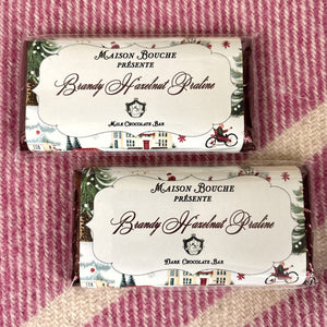 Brandy Hazelnut Praline Dark Chocolate Bar