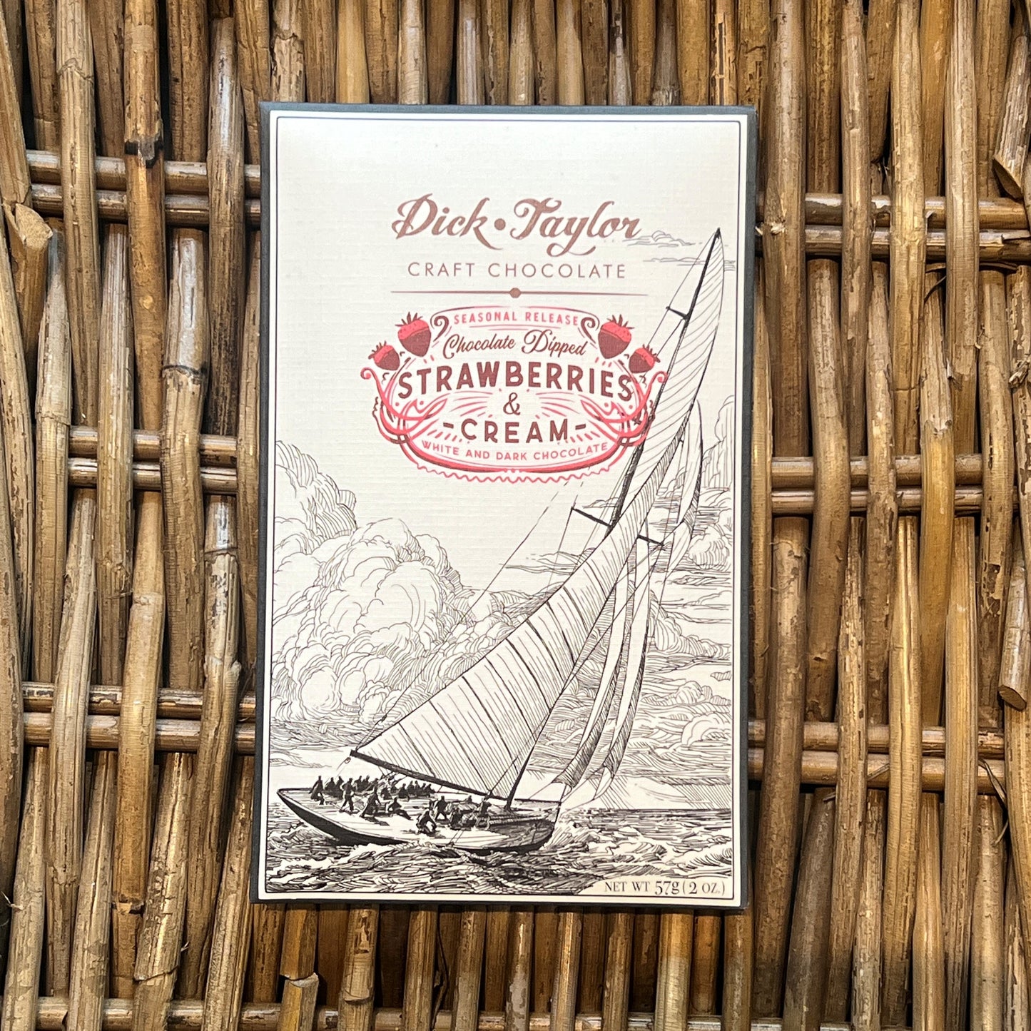 Strawberries & Cream Dark & White Chocolate Bar