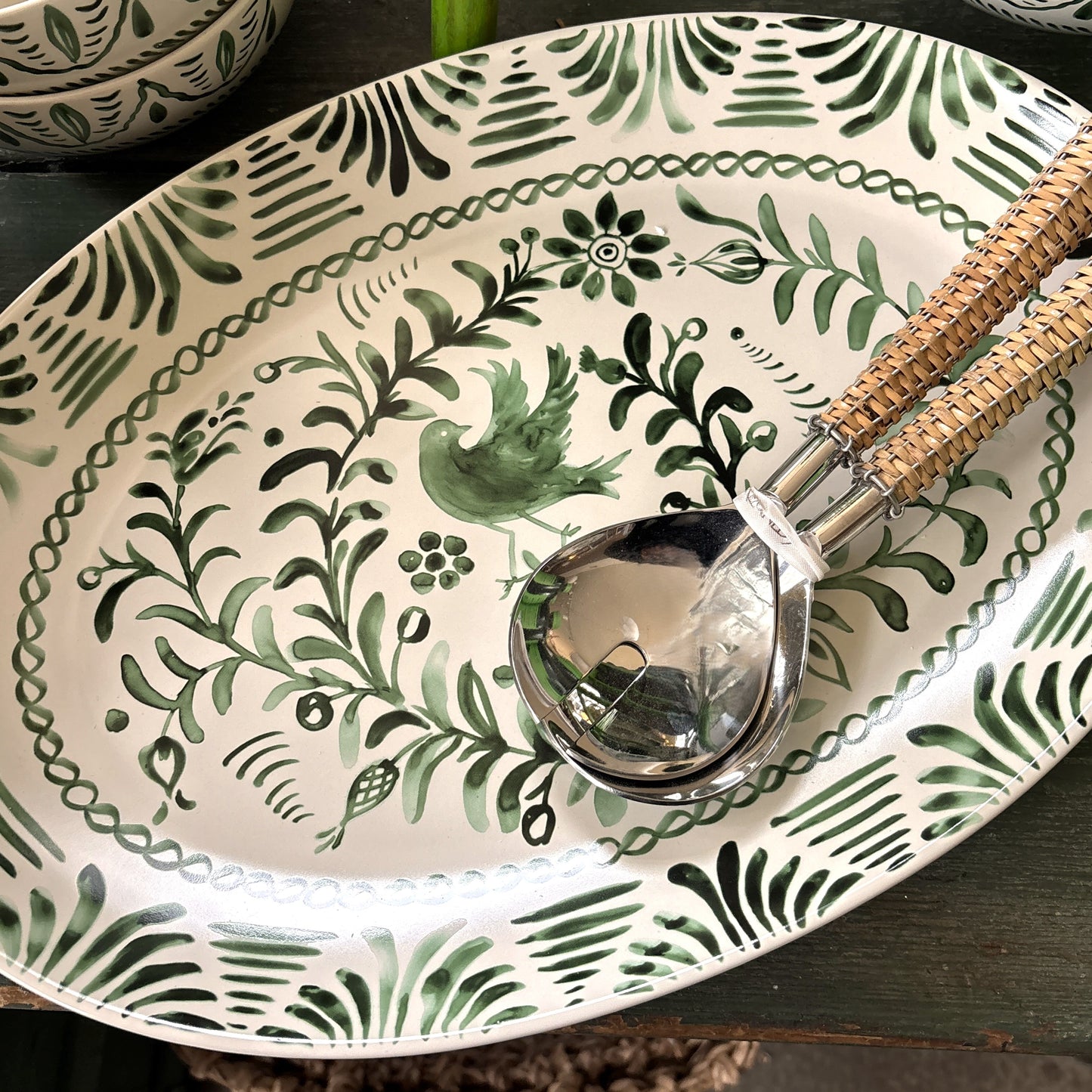 Sicily Green Serving Platter