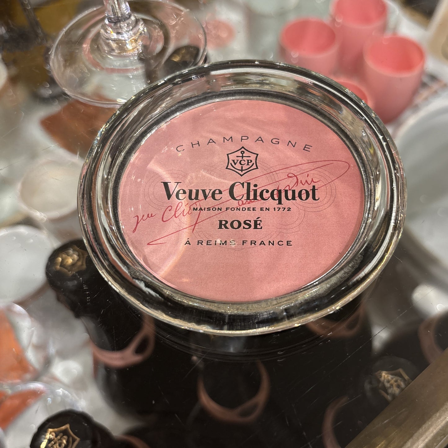 Veuve Rose Glass Coaster
