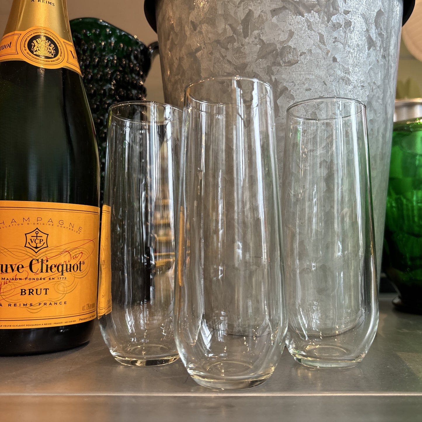 Stemless Champagne Glass